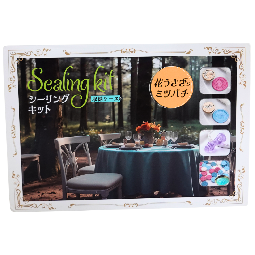 シーリングキット 花うさぎ＆ミツバチ 収納ケース付き