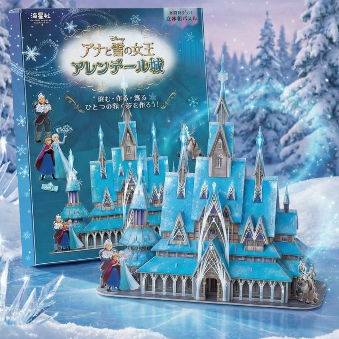 本物みたい！立体パズル　ディズニー　アナと雪の女王　アレンデール城